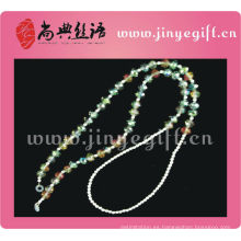 Guangzhou al por mayor hecha a mano de color estaño Bling Crystal Beaded Glasses Chain